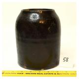 Antique Stoneware Crock Jar (has some small