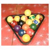 Set of Pool Balls & Rack