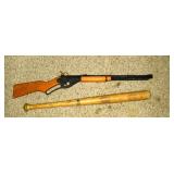 Red Ryder BB Gun & a Vintage Wooden Ted Simmons