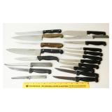 Large Assortment of Kitchen Knives