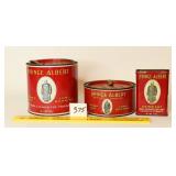 (3) Prince Albert Tobacco Tins