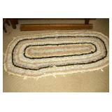 Hand-Made Rug; measures approx. 34 in x 70 in