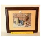 Fred Thrasher Print 'Kitchen Memories'; signed