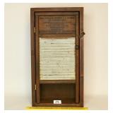 Vintage Wall Mount Washboard Cabinet