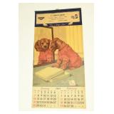 Vintage 1951 Standard Oil Calendar; R.F. Moxley's