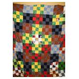 Large Polyester Quilt Top; measures approx. 70 in