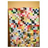 Small Polyester Quilt Top; measures approx. 44 in