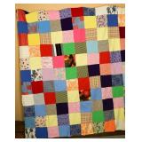 Polyester Quilt Top; measures approx. 58 in x 78