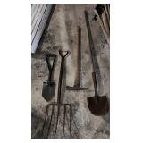 Group lot of gardening tools