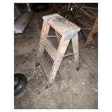 Small wooden stepladder