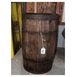 Vintage wooden nail keg