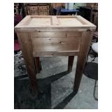 Handmade wooden cooler w/ styrofoam insert