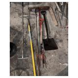 Group lot of gardening tools