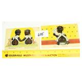 (2) Vintage Black Americana Post Cards