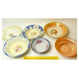 Group lot of Vintage & Antique Serving Bowls