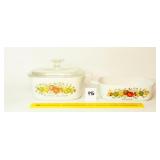 Pair of Corningware Spice of Life Casseroles w/