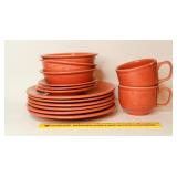 Collection of Orange Fiesta: (6) Plates, (3)