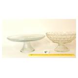 Footed Colonial Yorktown Fruit Bowl & Cake Stand