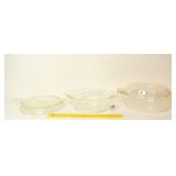 Group lot of Fire King: trivet, casserole dish,