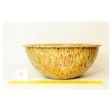 Vintage Splatterware Melamine Bowl; measures