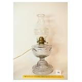 Antique Oil Lamp, has been converted to electric,