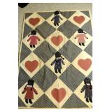 Small lap quilt / wall hanging; measures approx.