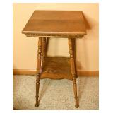 Antique Oak Lamp Table