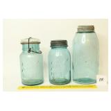Antique Mason Jars; Ball Ideal, patented July
