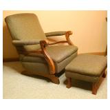 Rocker w/ matching foot stool