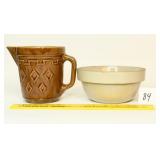 Small Stoneware Bowl (has small crack) &