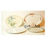 Group lot of Serving Platters; some Crown