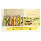 Group lot of fishing lures including Crank-Baits