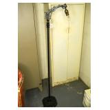 Cast Iron Lamp; does work; measures approx. 58 in