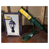 Outdoor Electrical Outlet; stakes into the ground