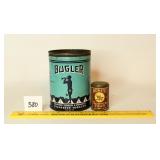 Bugler Cigarette Tobacco Tin & Honest Scotch