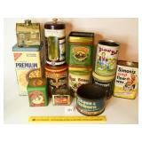 Group lot of Tins; a couple do not have lids