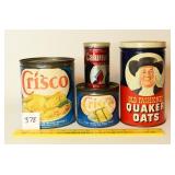 Group lot of vintage tins