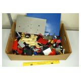 Box Lot of toy building bricks; mostly Mega