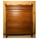 Antique Oak Full Size Bed
