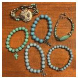 Group lot of Turquoise Bracelets