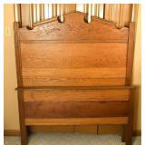 Antique Oak 3/4 Size Bed
