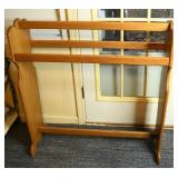 Oak Quilt Rack