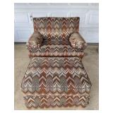 Oversize Chair w/ Ottoman