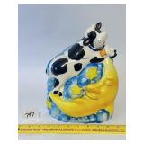 A cow jumped over the moon cookie jar - Located