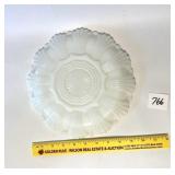 A vintage milk glass egg plate - Located in BR2
