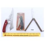 Group lot of knives including a new and package