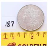 1898 Morgan silver dollar no mint mark
