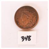 1834 Large One Cent Coin