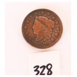 1826 Large One Cent Coin