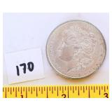 1900 Morgan silver dollar no mint mark